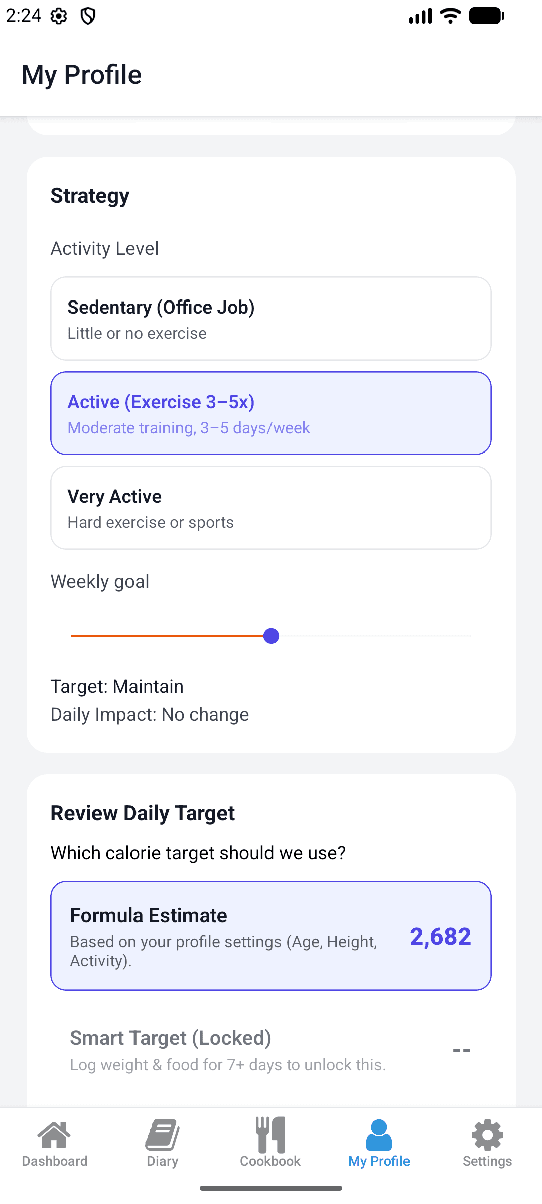 LiteLog strategy and daily target